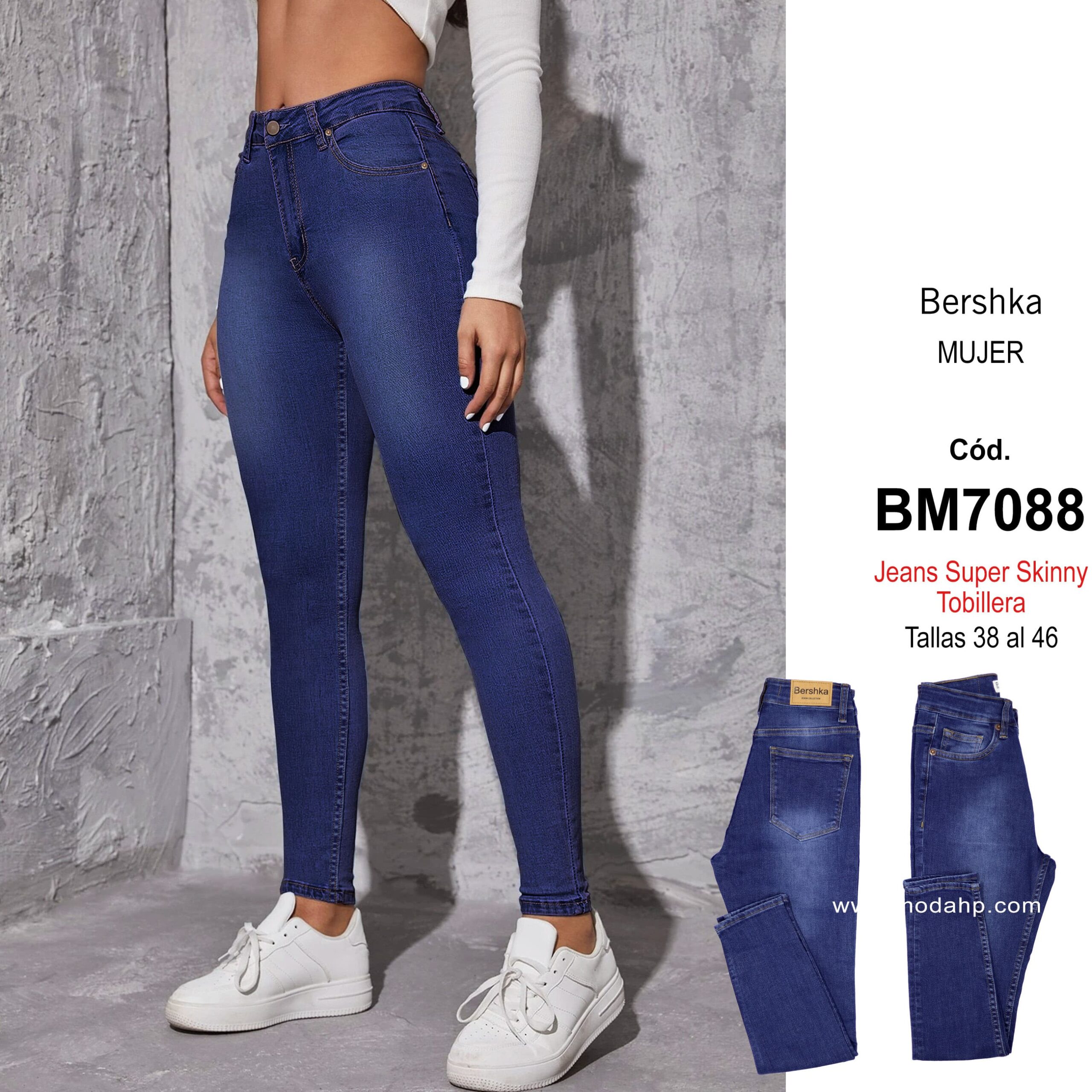 Oclusión Diverso Maquinilla de afeitar Cód. BM7088. Bershka Jeans Super Skinny – Tienda H&P Brand