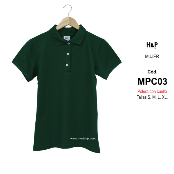 MPC03. Polera con cuello para mujer