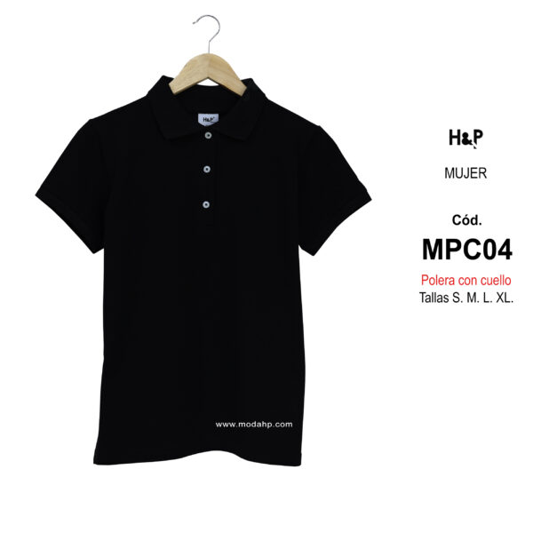 MPC04. Polera con cuello para mujer