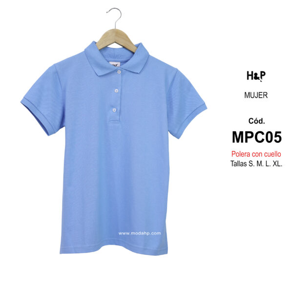 MPC05. Polera con cuello para mujer
