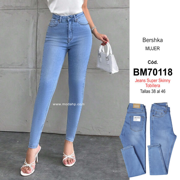 Cód. BM70118. Bershka Jeans Super Skinny