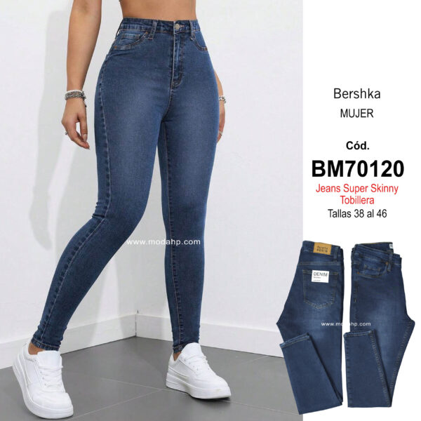 Cód. BM70120. Bershka Jeans Super Skinny