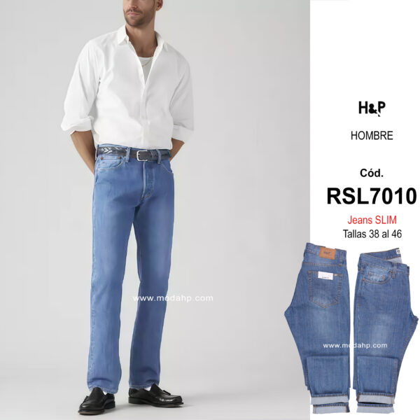 Cód. RSL7010. Jeans Slim H&P