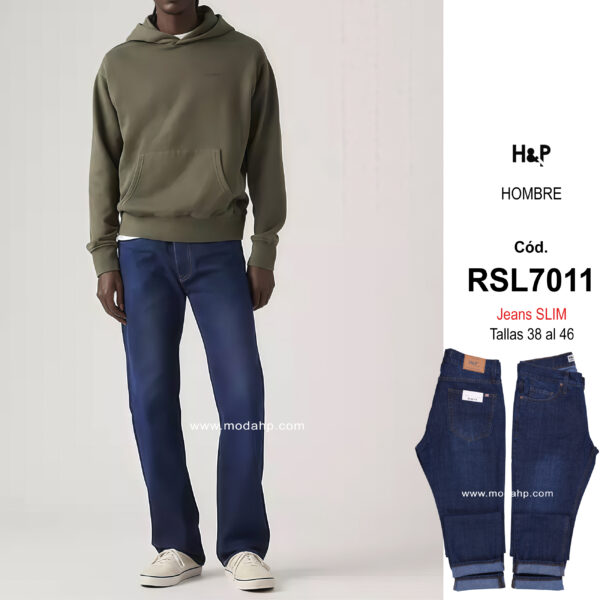 Cód. RSL7011. Jeans Slim H&P