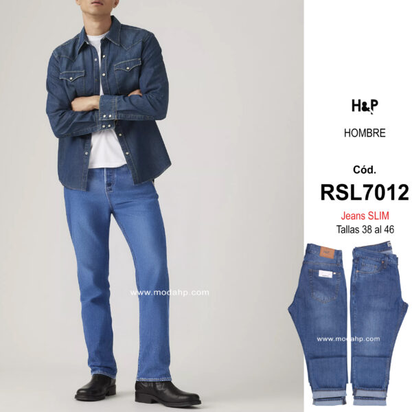 Cód. RSL7012. Jeans Slim H&P