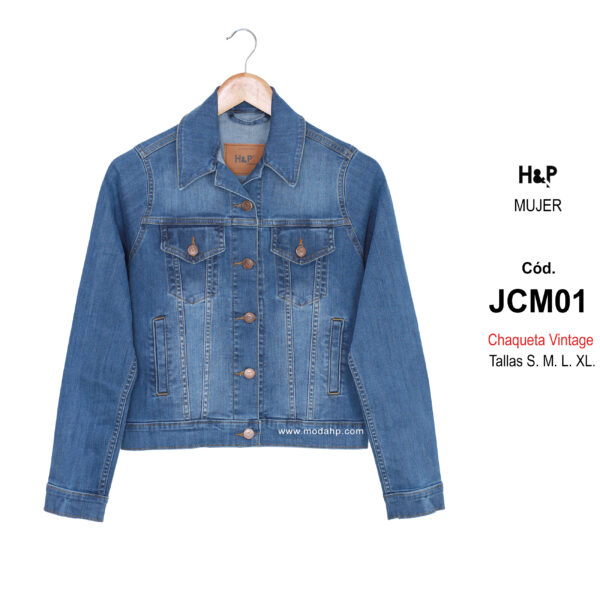 JCM01. Chaqueta Vintage de Jeans