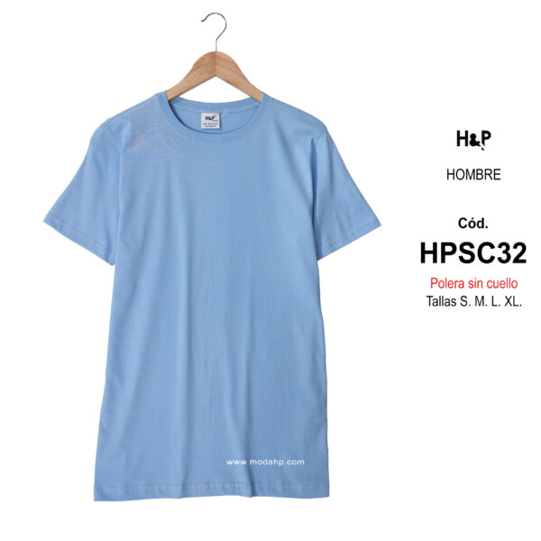 HPSC32. Polera básica para hombre