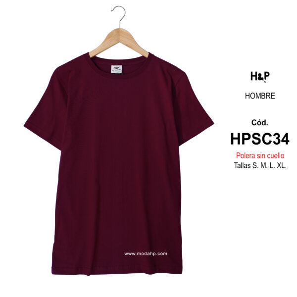 HPSC34. Polera básica para hombre