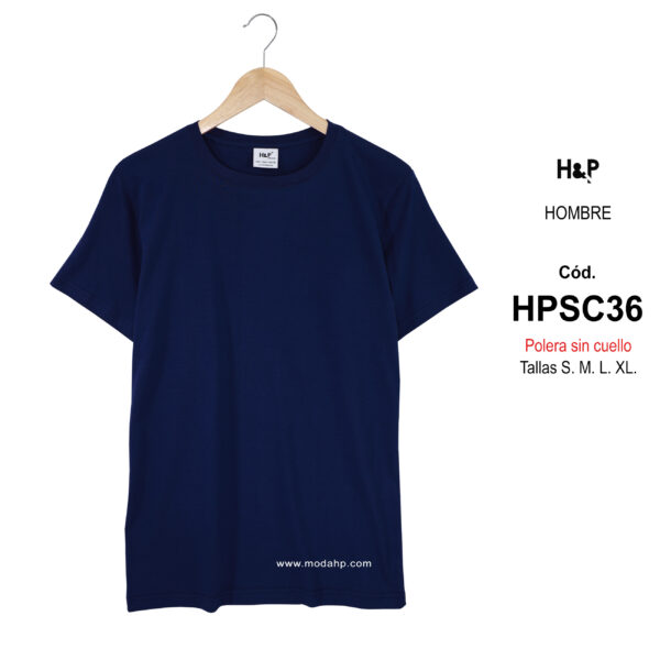 HPSC36. Polera básica para hombre